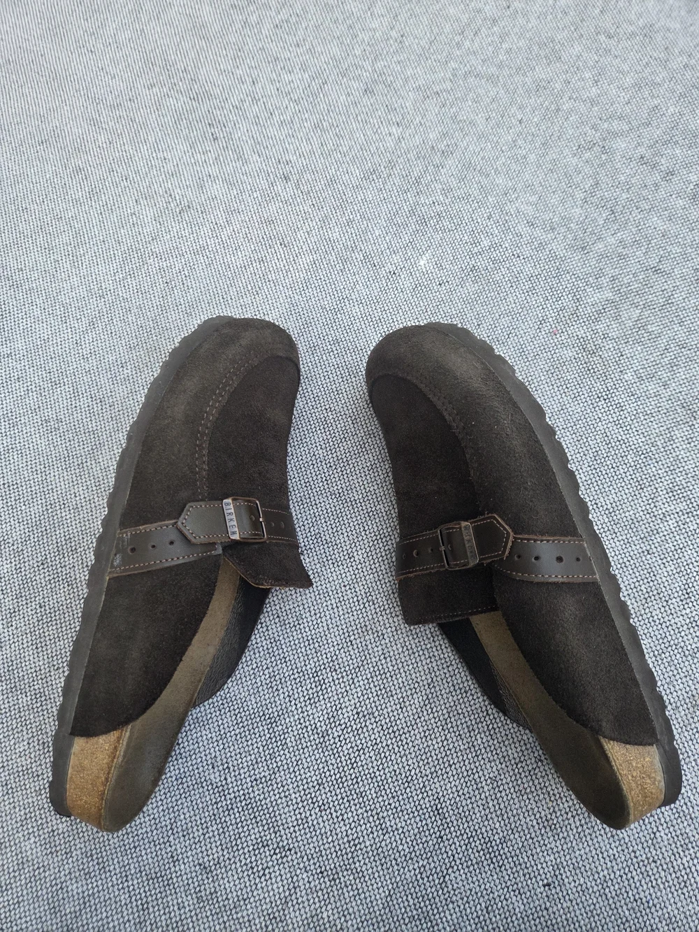 Birkenstock Boston Suede Clogs Brown EU 41 US M8 W10 UK 7.5
